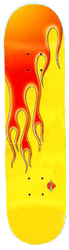 powell yellow brite lite flames 2 deck